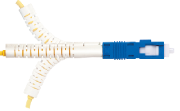 Flexible Boot Fiber Optic Cable Assemblies- OM3 50/125 10 Gig SC Bend Insensitive Fiber-OFNR Jacket