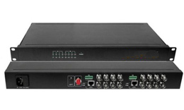 16 channel fiber optic video transmission